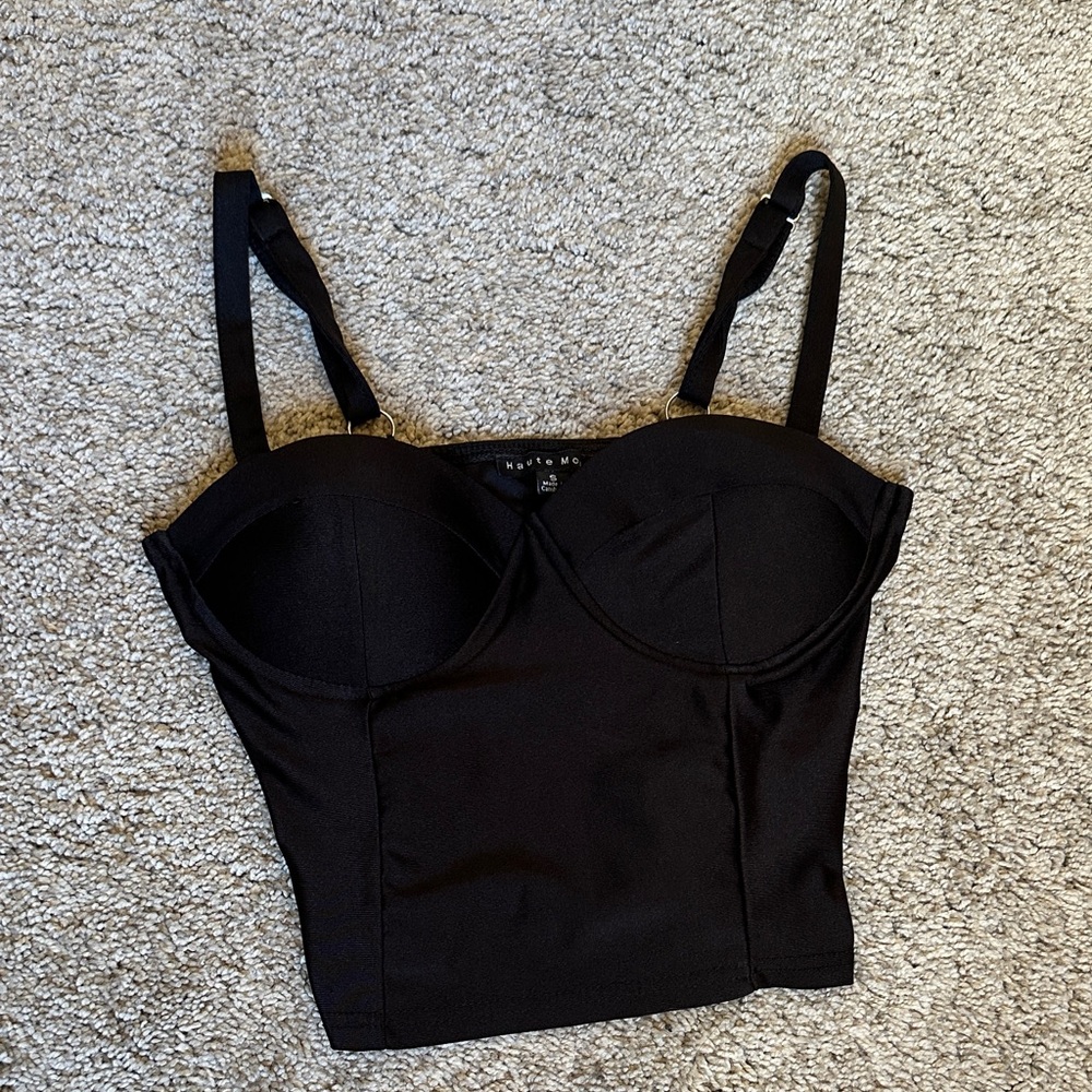 Haute Monde Black Tank Top